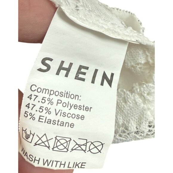 Lace Bralette Set Of 3 White Peach & Black Colors Floral Design Women One Size - Picture 14 of 16